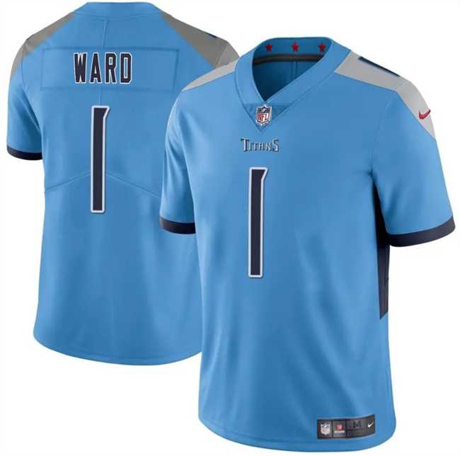 Men & Women & Youth Tennessee Titans #1 Cameron Ward Blue 2025 Draft Vapor Untouchable Stitched Jersey->customized nfl jersey->Custom Jersey